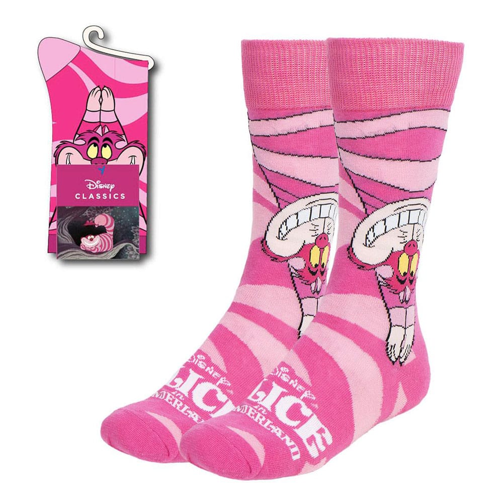 Disney chaussettes Alice au Pays des Merveilles Chat du Cheshire Upside Down 36-43