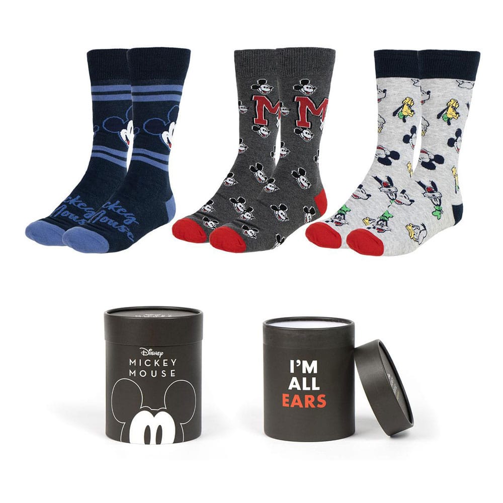 Disney pack 3 paires de chaussettes Mickey 38-45