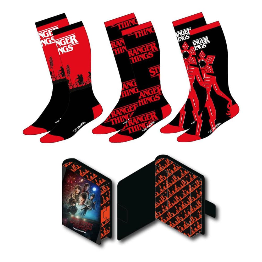 Stranger Things pack 3 paires de chaussettes 38-45
