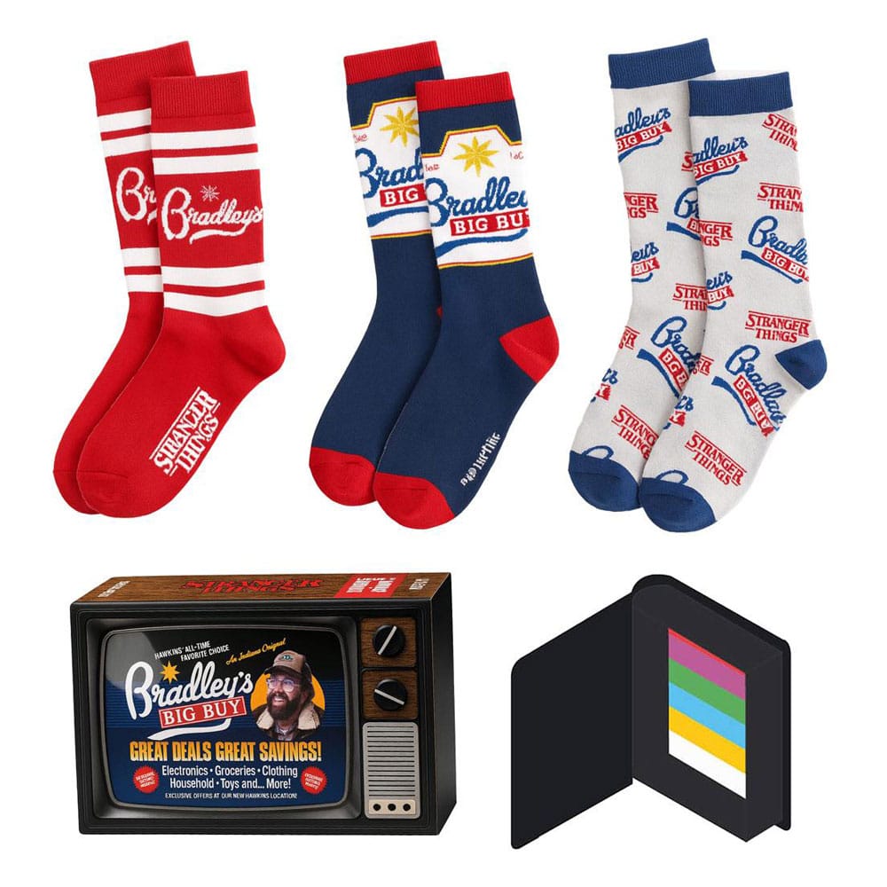 Stranger Things pack 3 paires de chaussettes 38-45 Bradley´s Big Buy