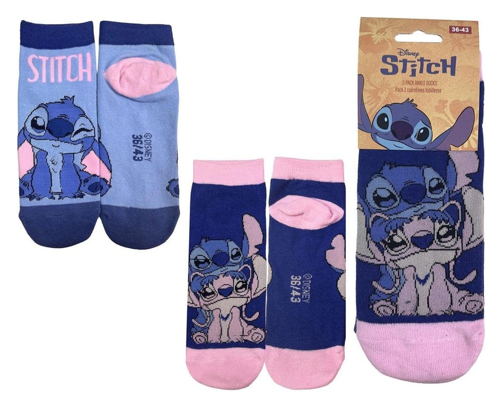 Disney chaussettes pack de 2 Stitch Short 36-43