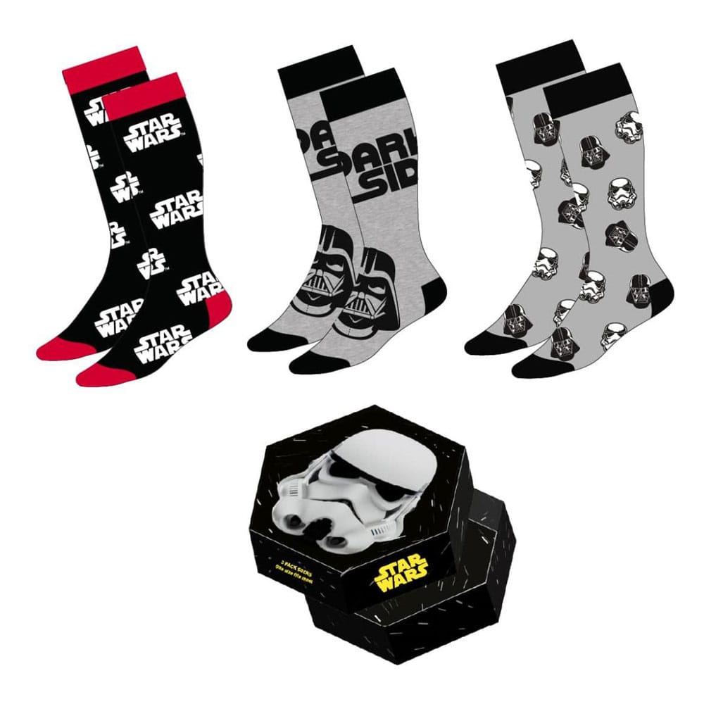 Star Wars pack 3 paires de chaussettes Stormtrooper 38-45