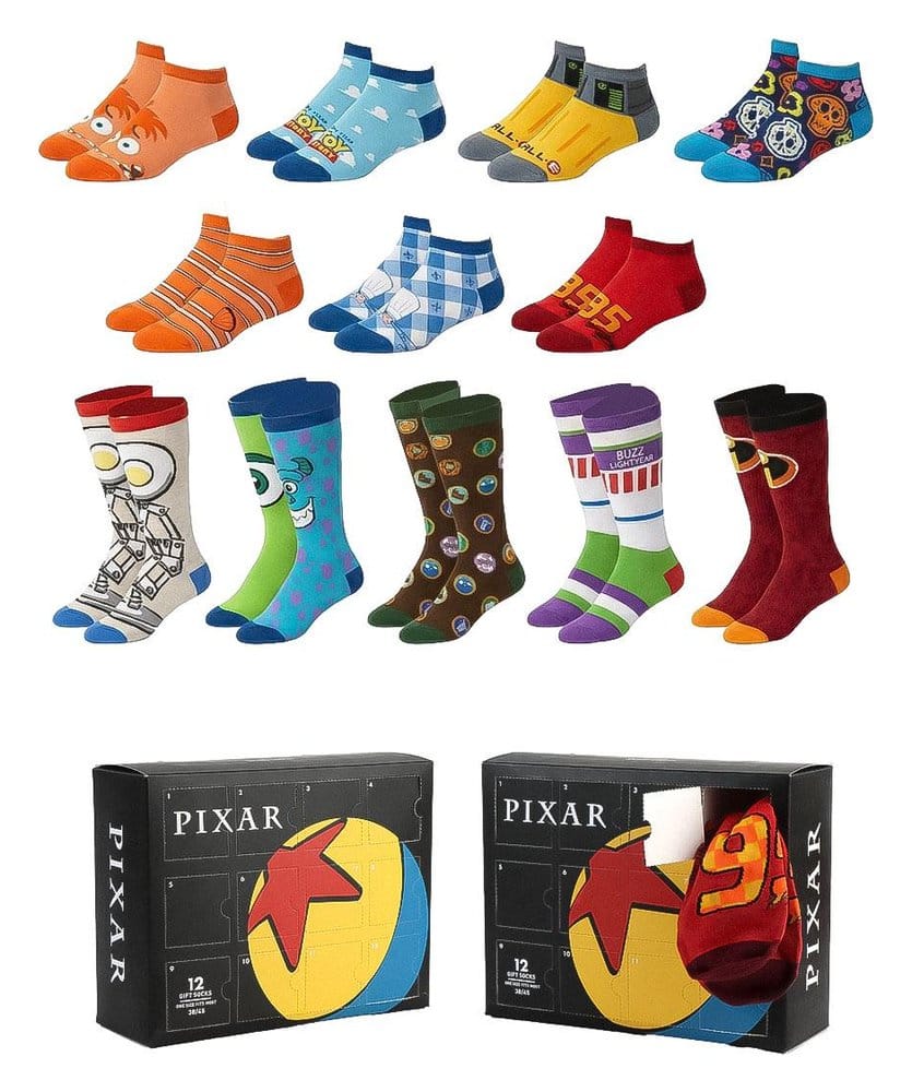 Disney Pixar chaussettes pack de 12 38-45