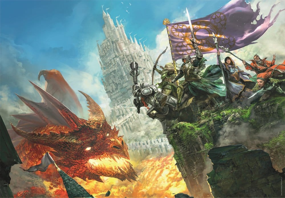 Dungeons & Dragons Gaming Puzzle Collection puzzle Attack of the Dragon (500 pièces)