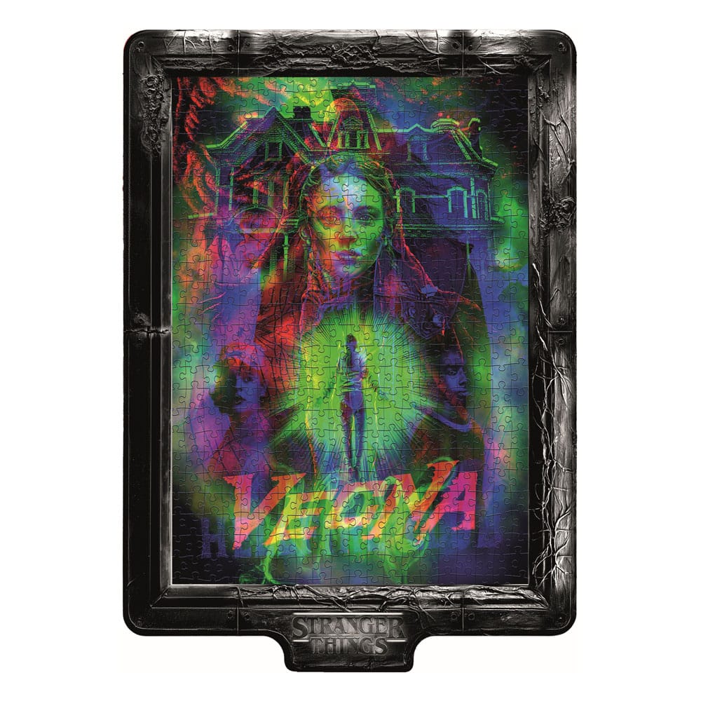 Stranger Things Metamorphic Art Collection puzzle avec effet lumineux Vecna (520 pièces)