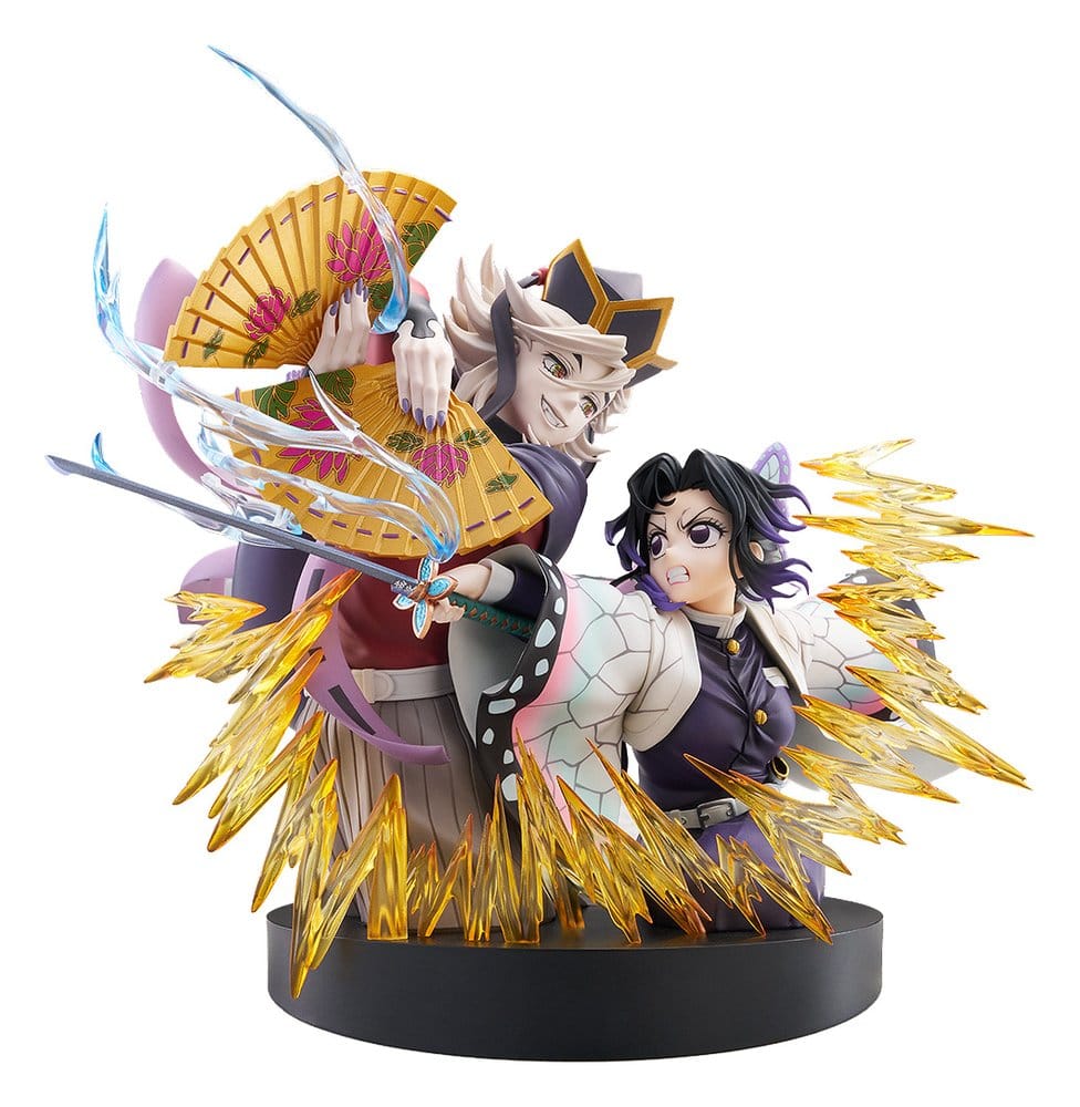 Demon Slayer: Kimetsu no Yaiba pack 2 figurines PVC Shinobu Kocho & Doma 18 cm