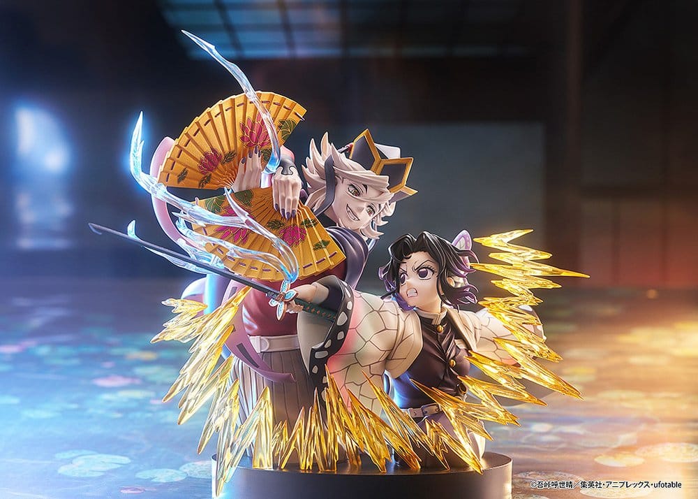 Demon Slayer: Kimetsu no Yaiba pack 2 figurines PVC Shinobu Kocho & Doma 18 cm