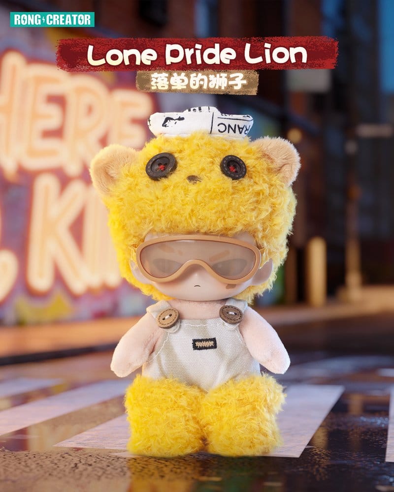 Neekyio Silent Beast Porte-clés en peluche 15 cm Blind Box Display (6)
