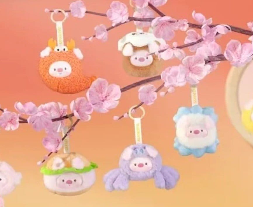 Mini GeeGeePig porte-clés en peluche Mini Transformations 12 cm Blind Box Display (6)