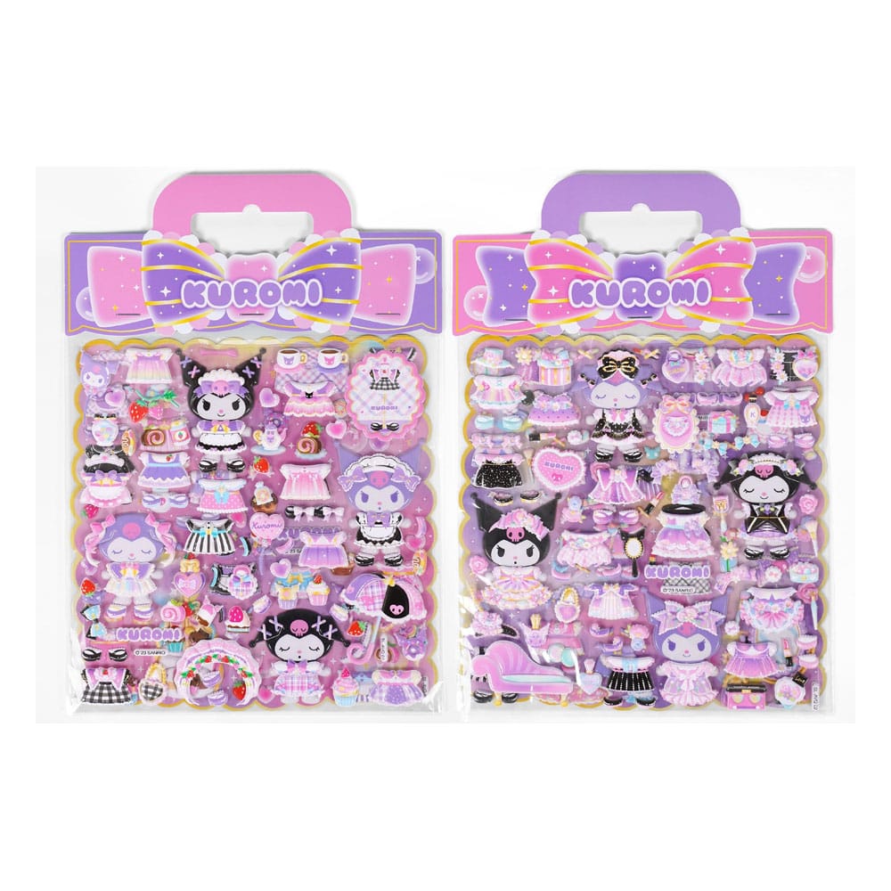 Hello Kitty and Friends Autocollants Kuromi Puffy Assortiment (10)