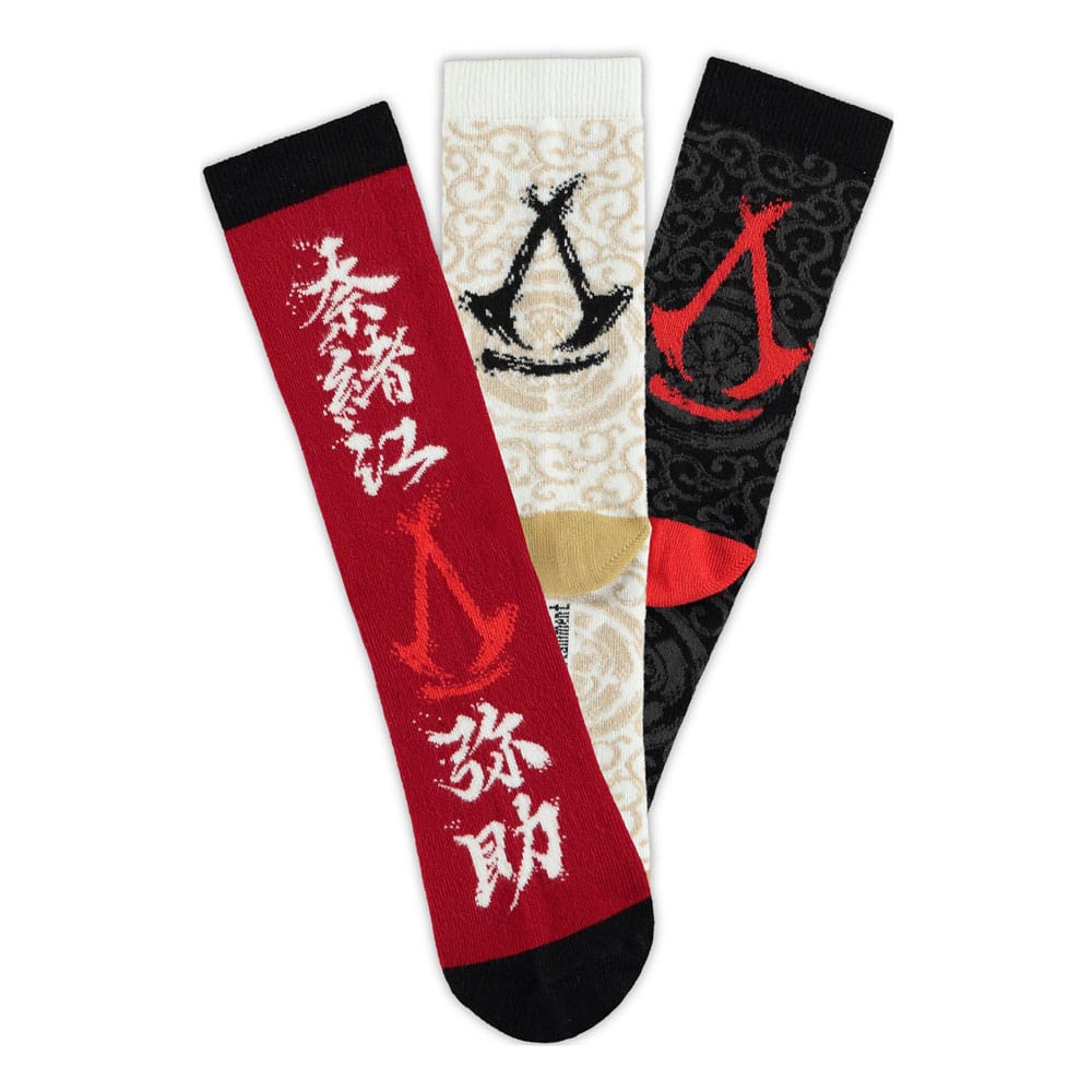 Assassin´s Creed Shadows pack 3 paires de chaussettes Crew 35-38
