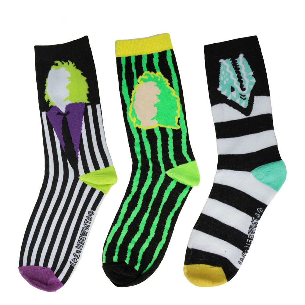 Beetlejuice pack 3 paires de chaussettes