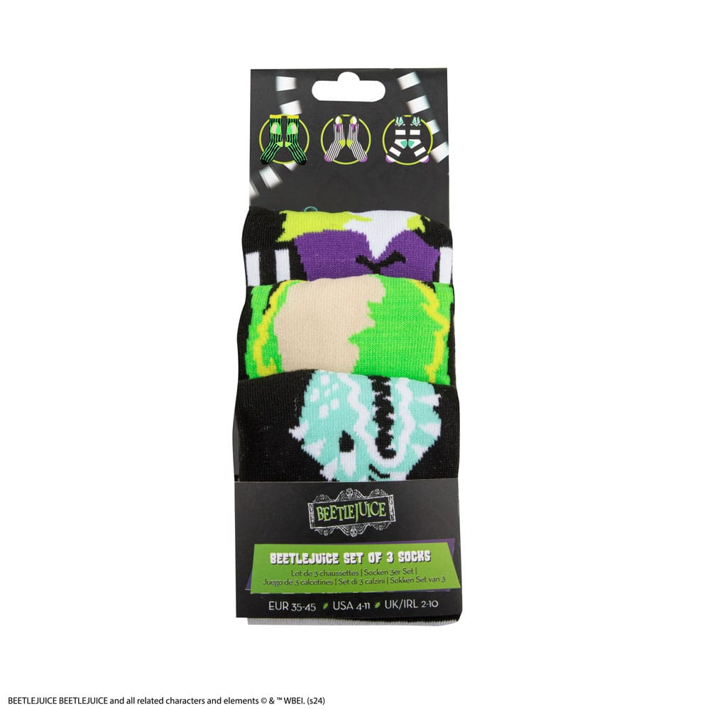 Beetlejuice pack 3 paires de chaussettes