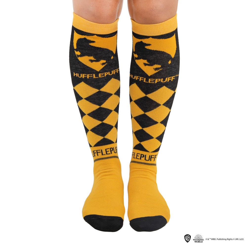 Harry Potter pack 3 paires de chaussettes à genoux Poufsouffle