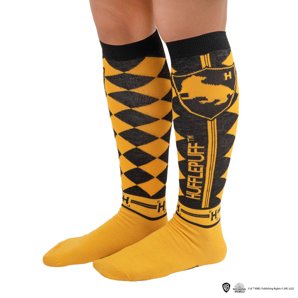 Harry Potter pack 3 paires de chaussettes à genoux Poufsouffle