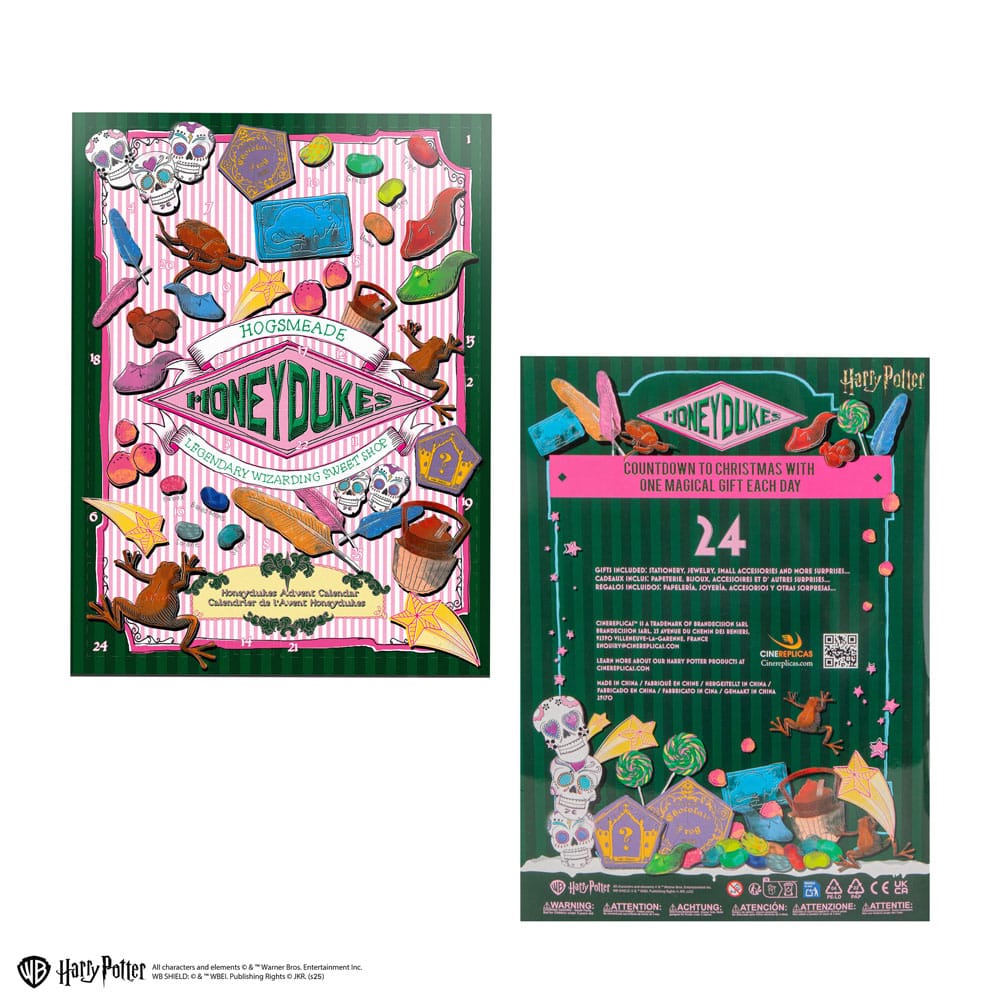 Harry Potter calendrier de l'avent Honeydukes 2025