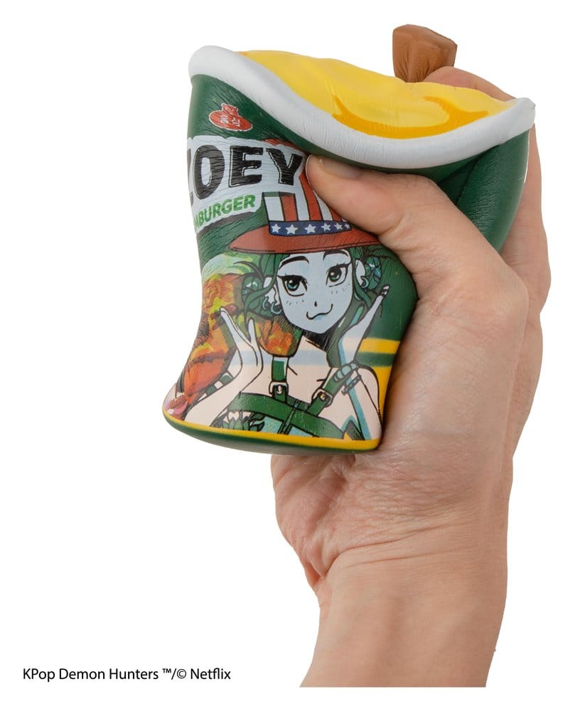 KPop Demon Hunters figurine anti-stress Squishy Zoey Hamburger Noodles