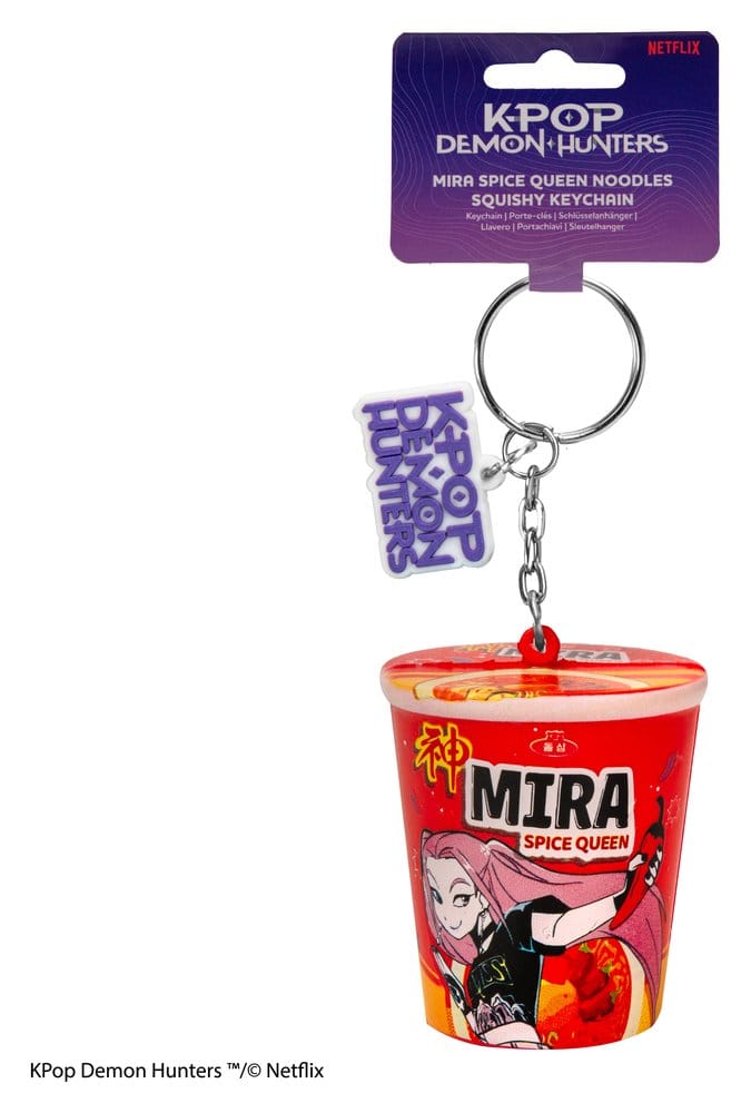 KPop Demon Hunters porte-clés squishy Mira Spice Queen Noodles