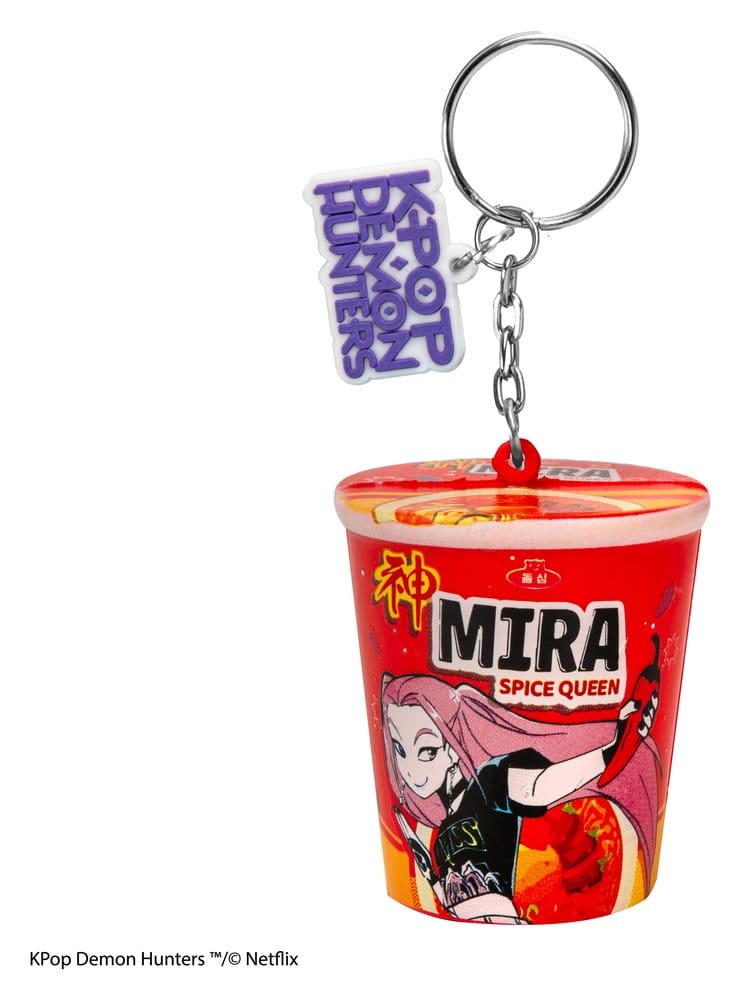 KPop Demon Hunters porte-clés squishy Mira Spice Queen Noodles