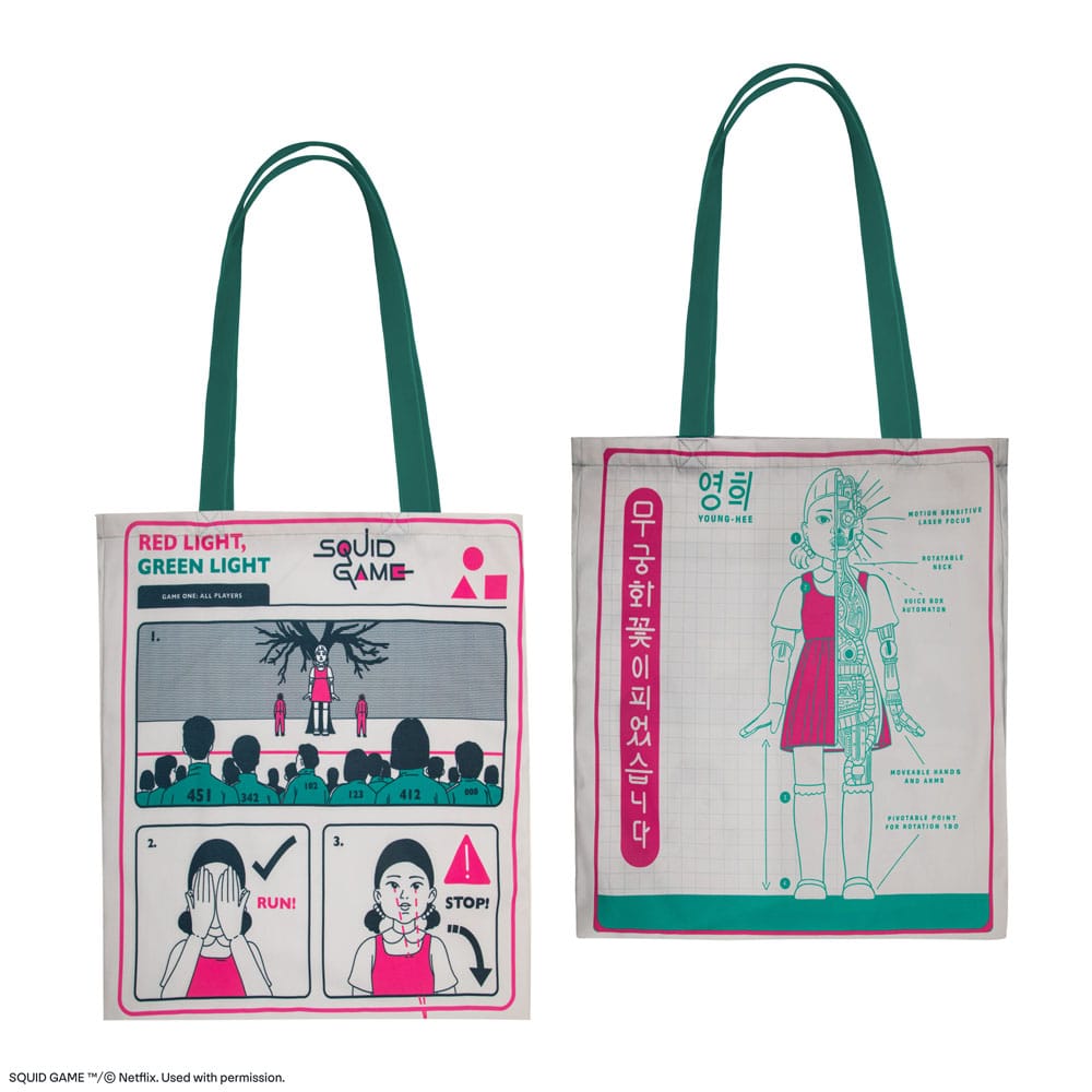 Squid Game sac shopping Young-hee Blue Print