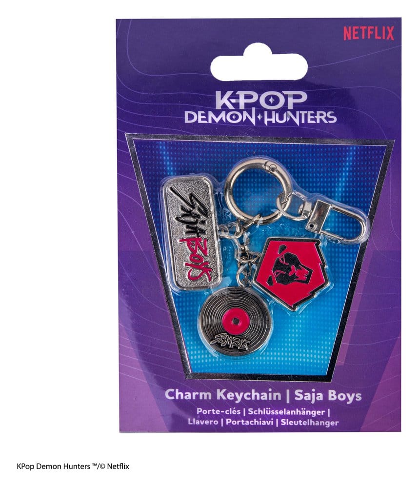 KPop Demon Hunters porte-clés à breloques Saja Boys