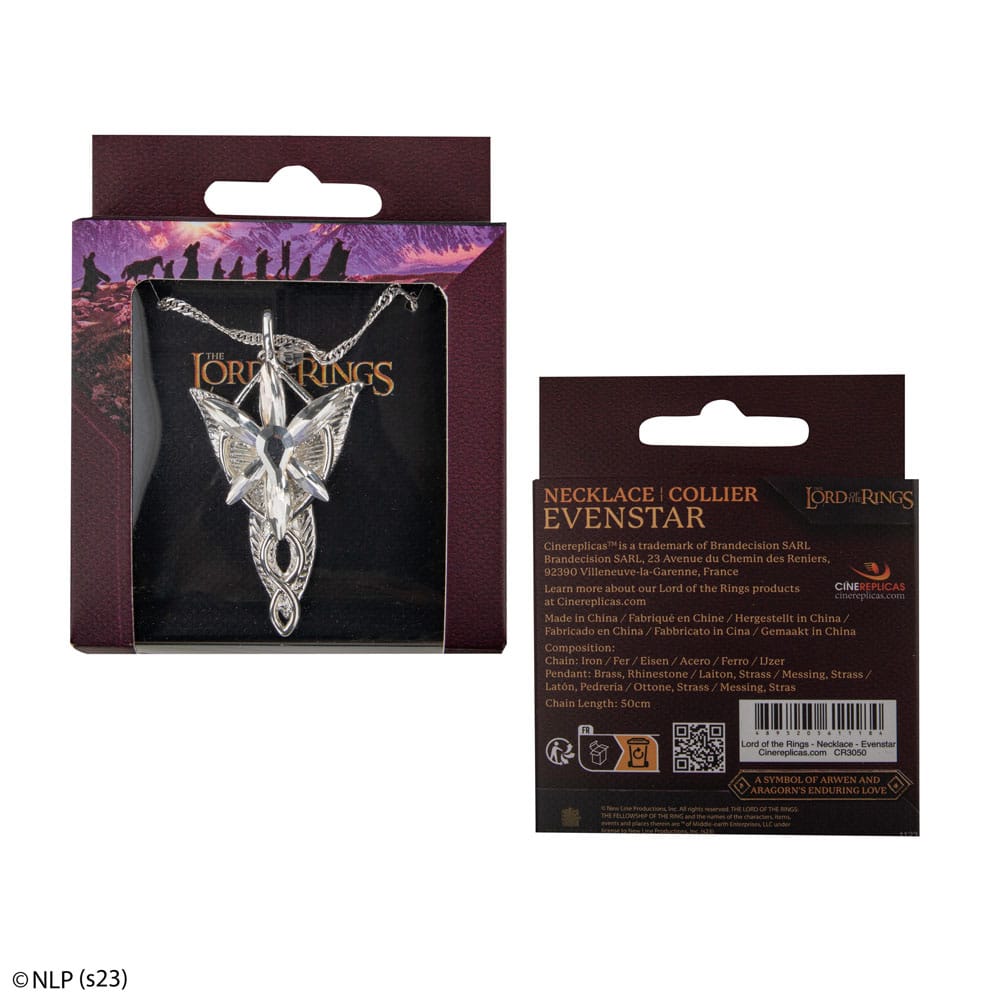 Le Seigneur des Anneaux pendentif et collier Evenstar