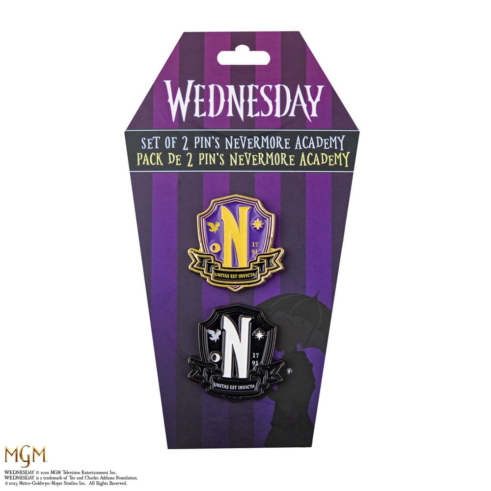 Wednesday pack 2 pin's Nevermore Academy