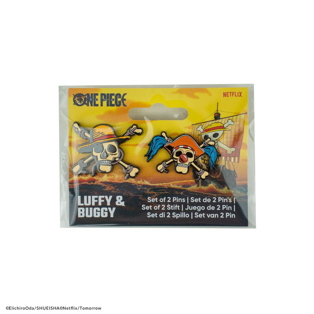 One Piece pack 2 pin's Luffy & Buggy