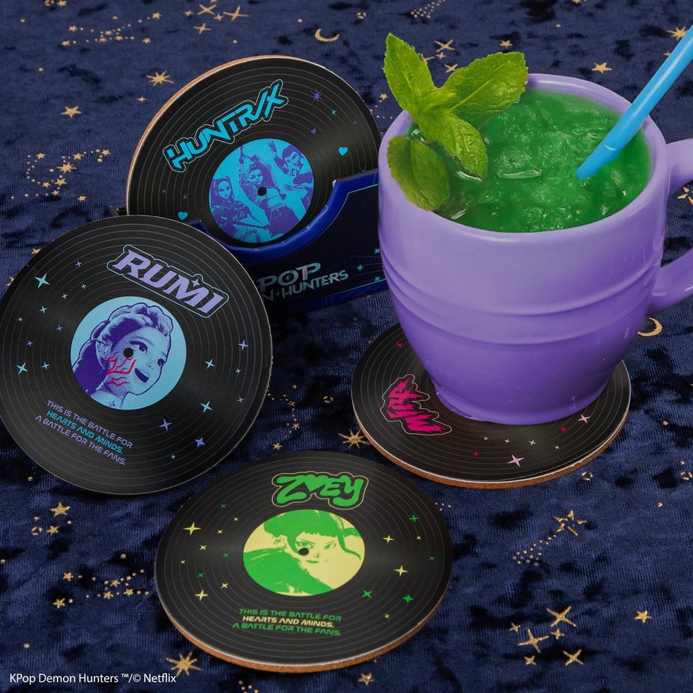 KPop Demon Hunters set de 4 sous-verres Hunters & Demons Soundtrack
