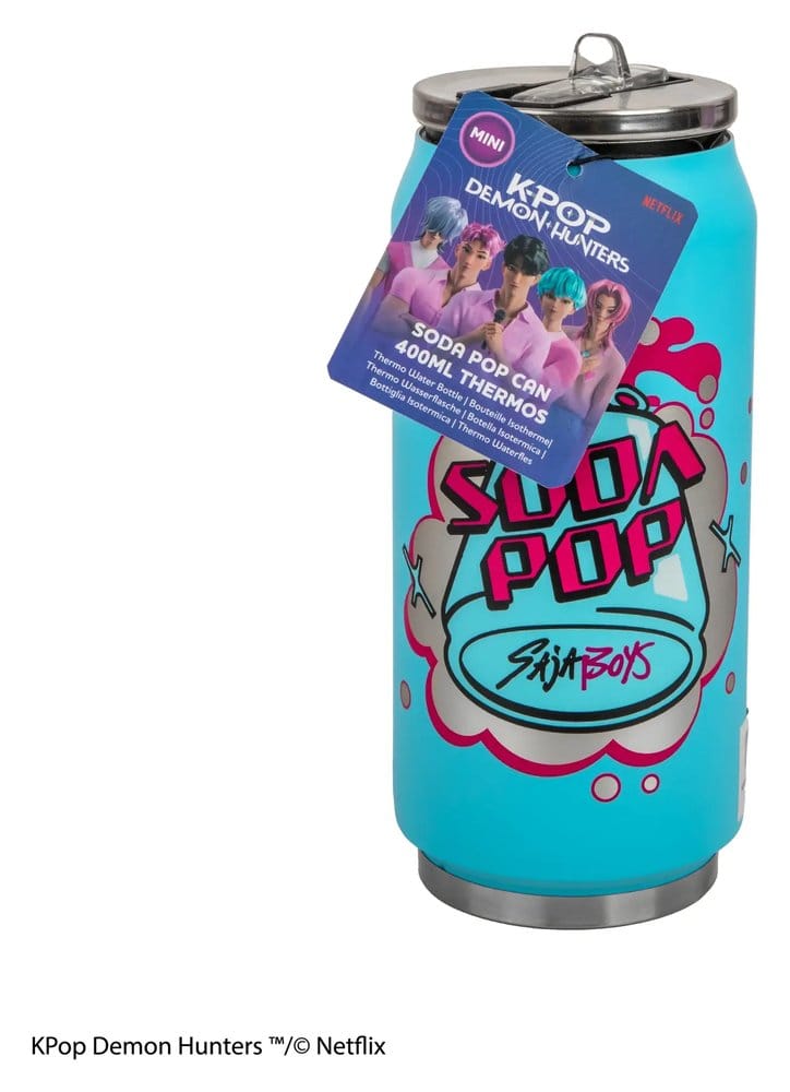 KPop Demon Hunters mug isotherme avec paille Soda Pop Can