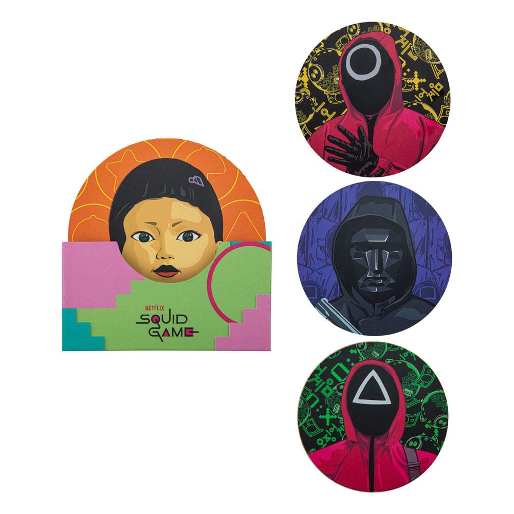 Squid Game pack 4 sous-verres