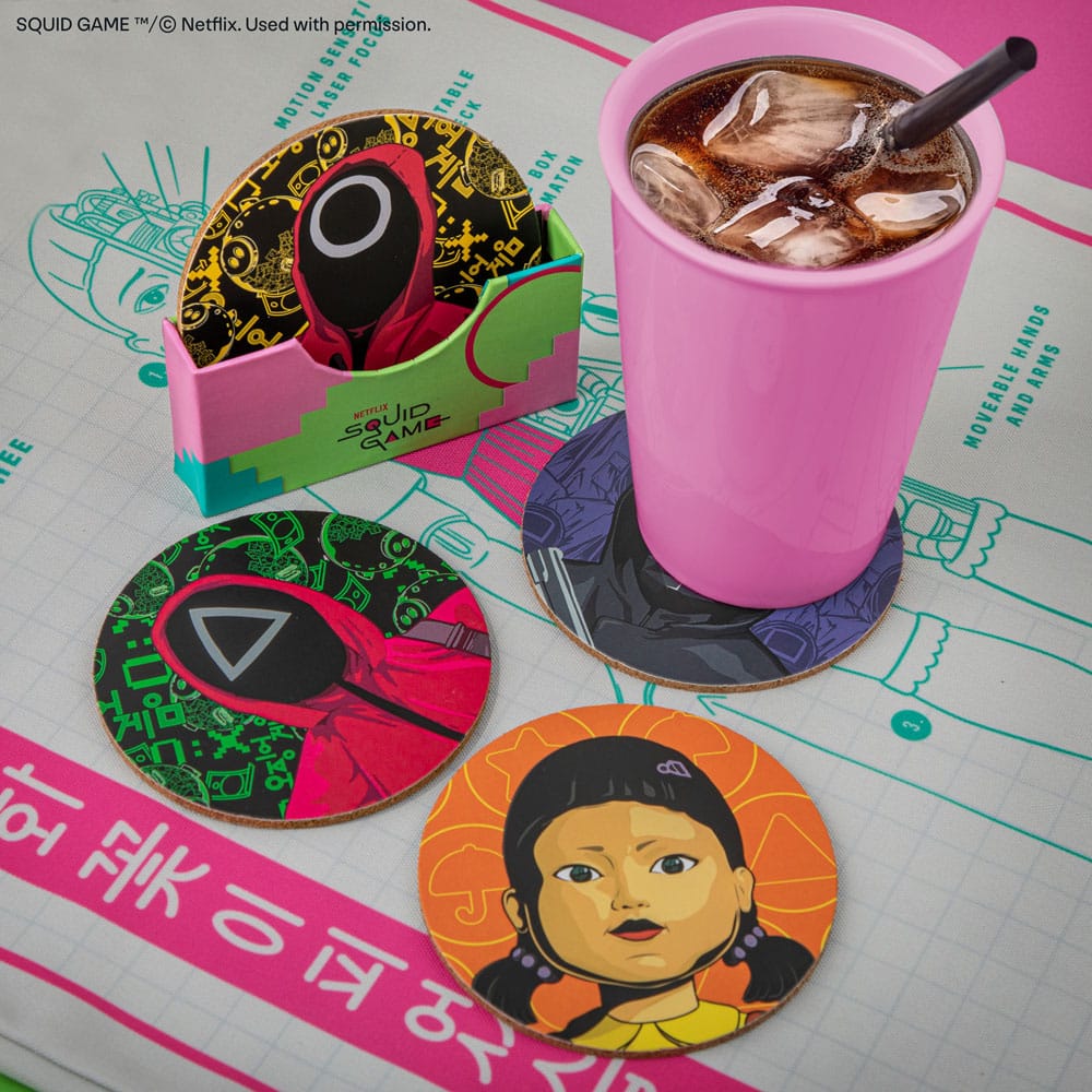 Squid Game pack 4 sous-verres