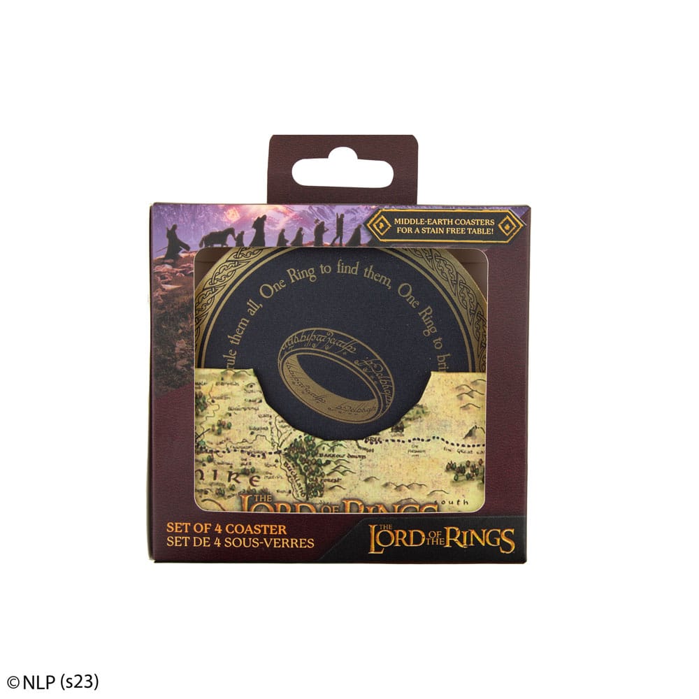 Le Seigneur des Anneaux pack 4 sous-verres