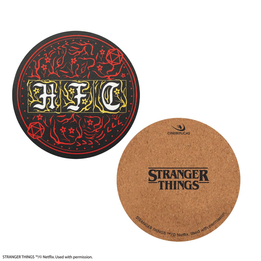 Stranger Things pack 4 sous-verres Hellfire Club