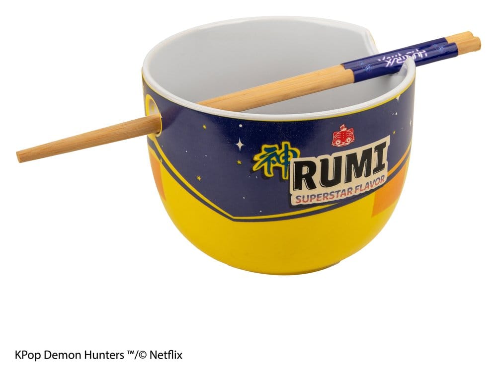 KPop Demon Hunters bol à ramen avec baguettes Rumi Superstar Flavor