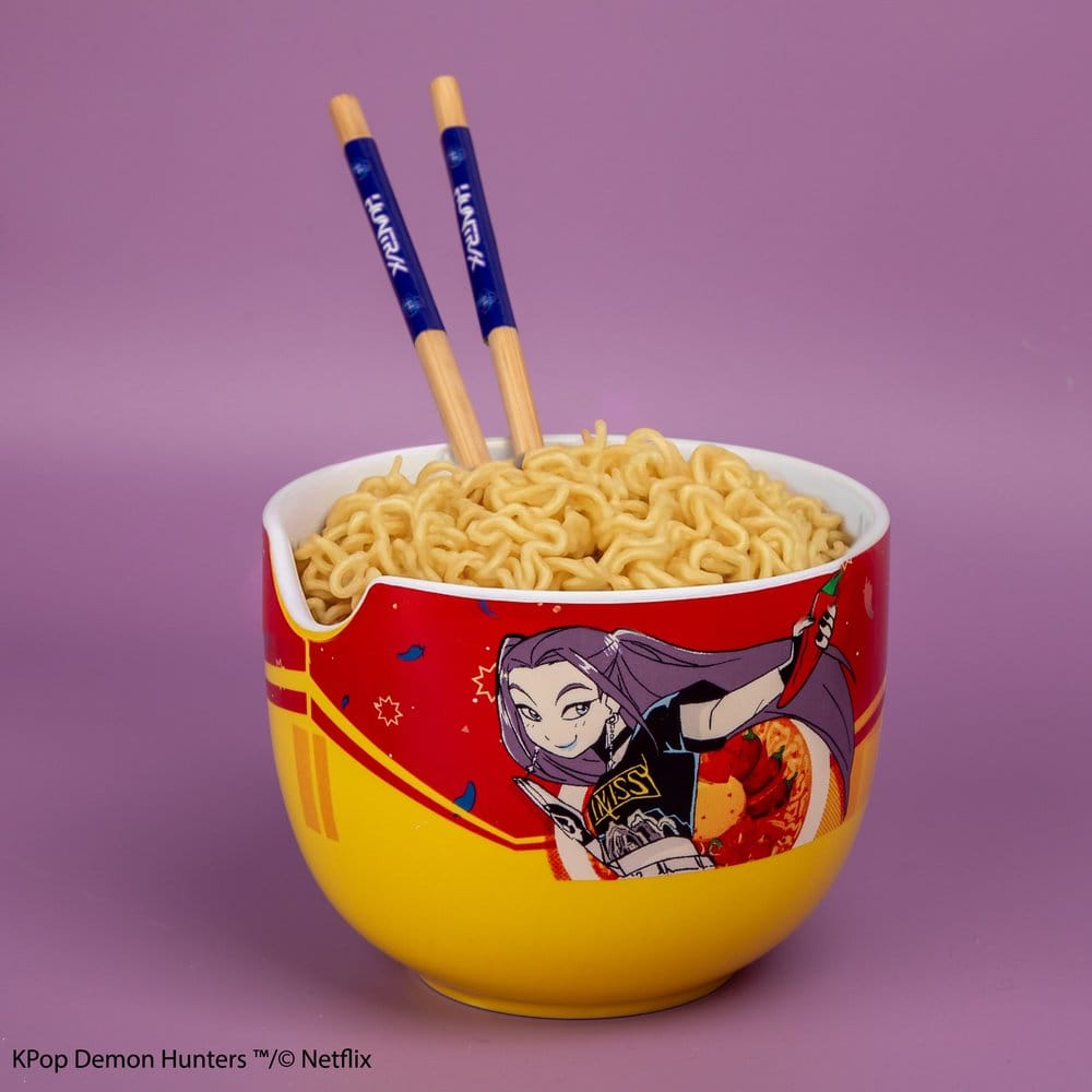 KPop Demon Hunters bol à ramen avec baguettes Mira Spice Queen