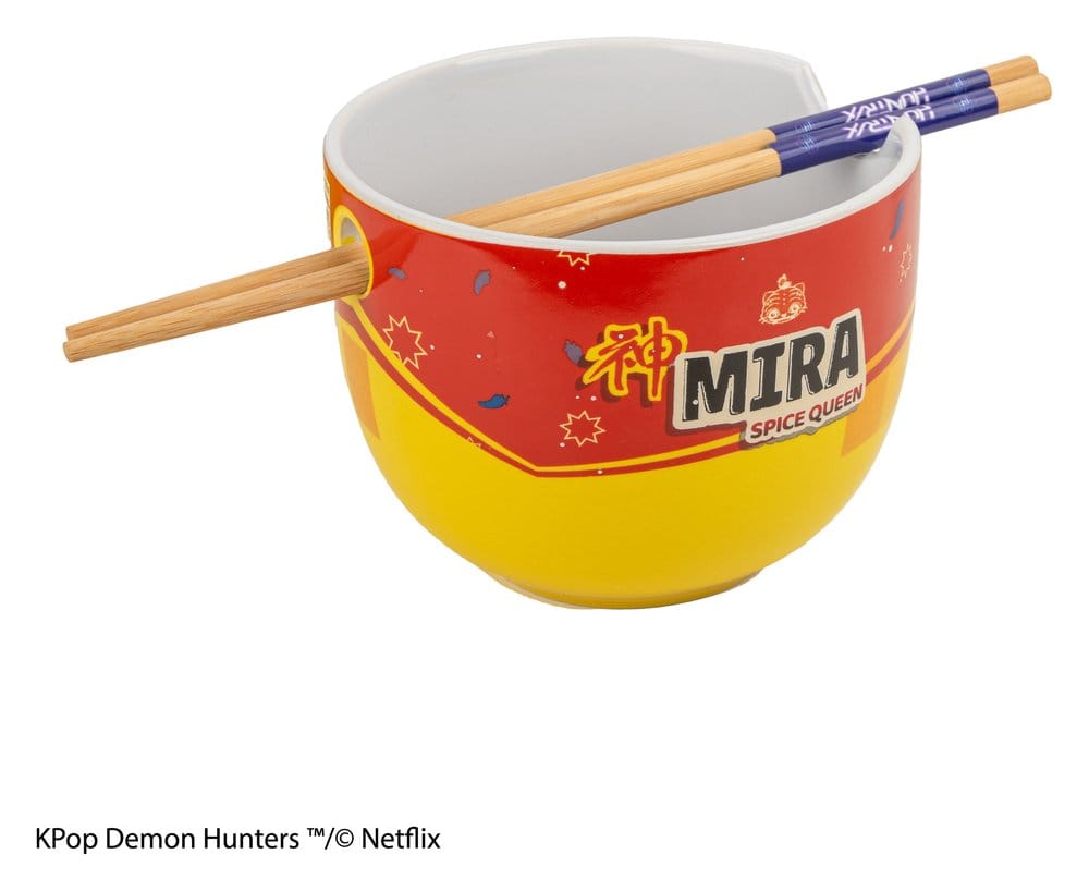 KPop Demon Hunters bol à ramen avec baguettes Mira Spice Queen