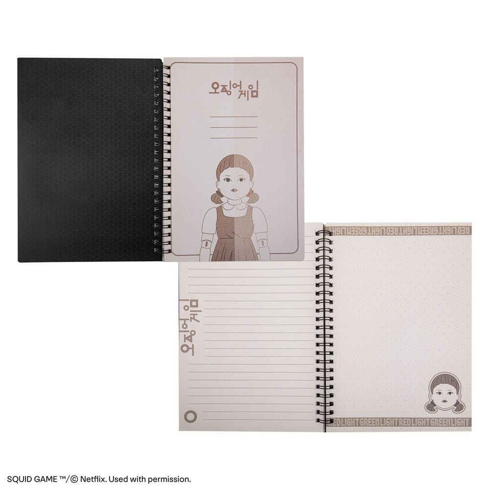 Squid Game carnet Red light, green light