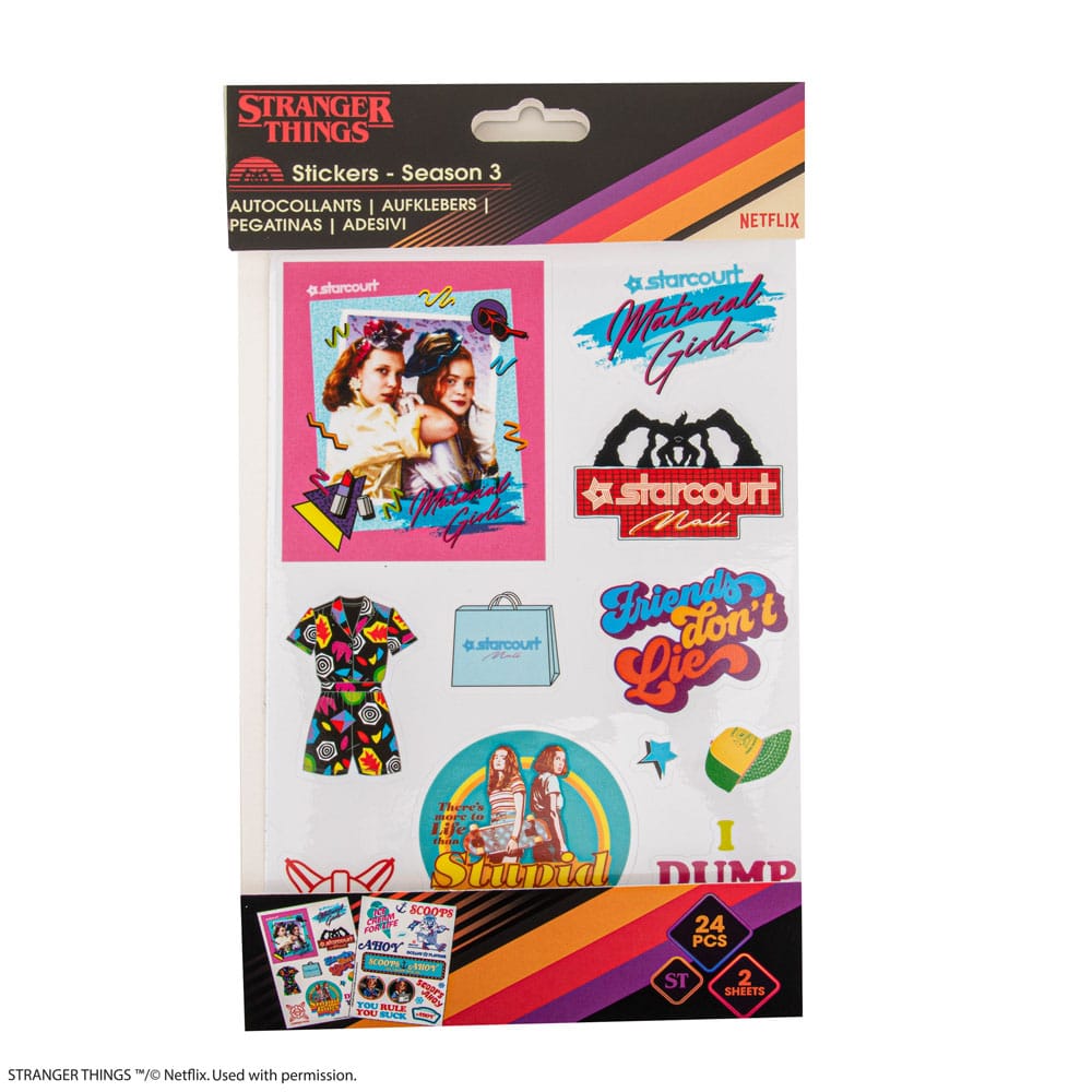 Stranger Things stickers Season 3
