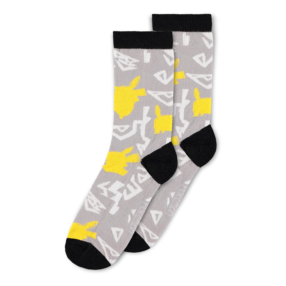 Pokemon pack 3 paires de chaussettes Crew 39-42
