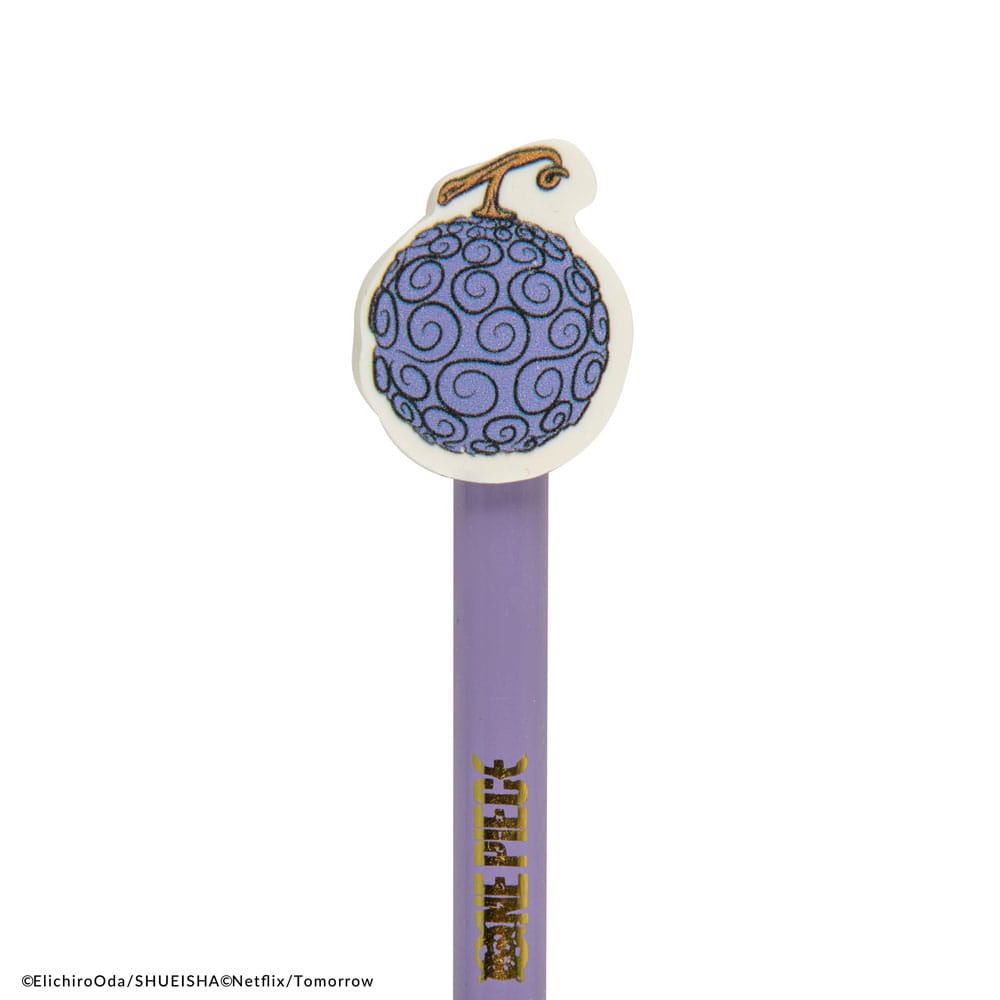 One Piece crayon à papier avec gomme Gum-gum Fruit