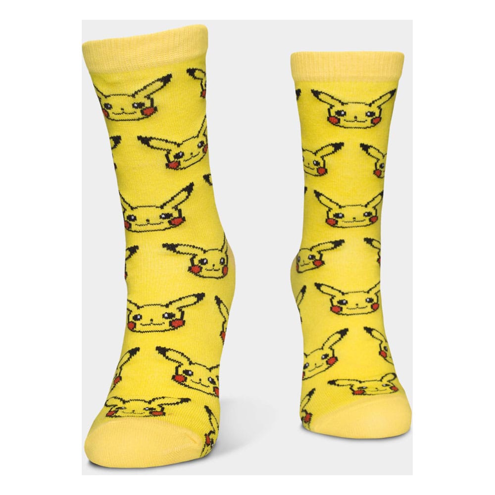 Pokémon pack 3 paires de chaussettes Three Icons 35-38