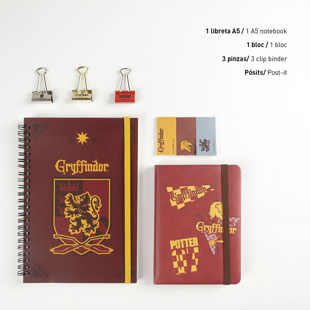 Harry Potter set papeterie Gryffindor