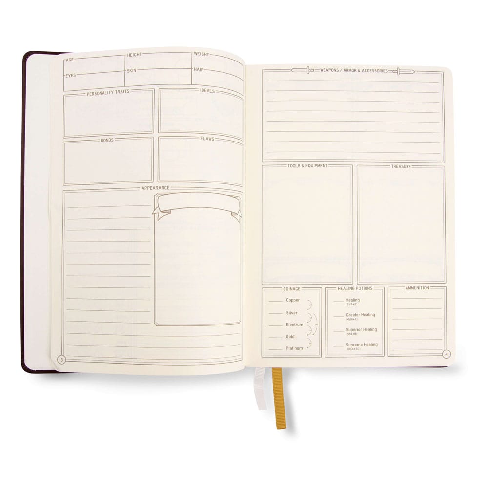 Dungeons & Dragons RPG Journal 5e Brown