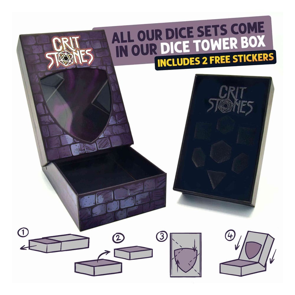 CritStones Metal pack dés Unholy Bane (7)