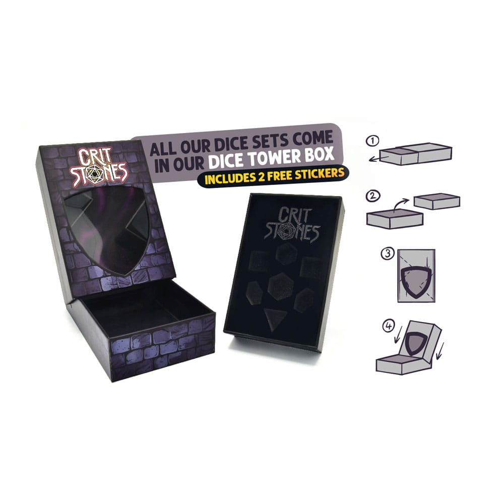 CritStones Metal pack dés Unholy Bane (7)