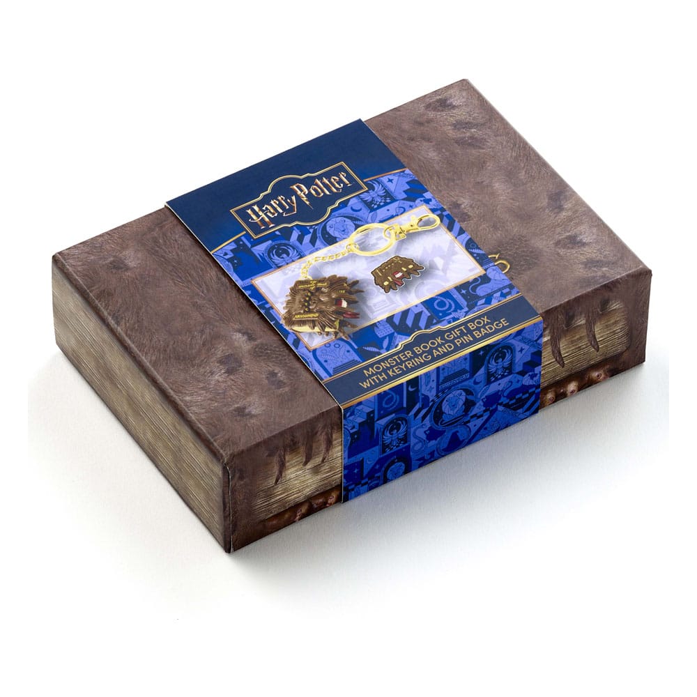 Harry Potter: Monster Book Porte-clés et Badge à épingle Coffret cadeau