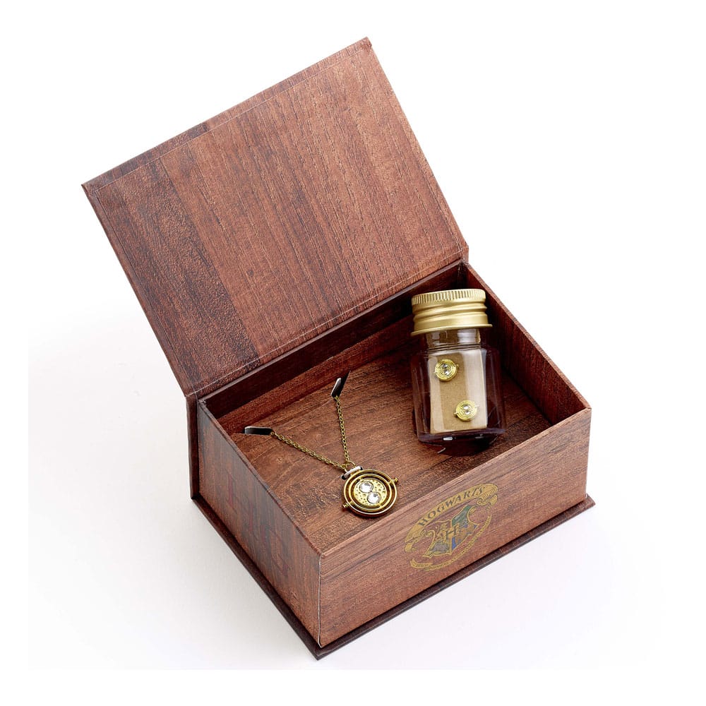 Harry Potter: Hermoine Potions Time Turner Collier et Boucles Coffret cadeau (Doré)