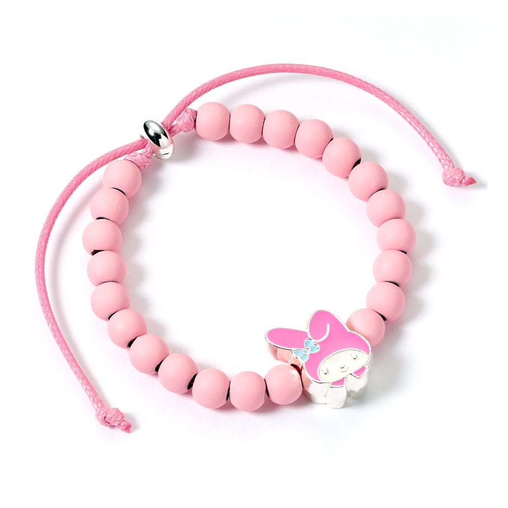 Hello Kitty bracelet perles roses avec breloque My Melody 21 cm