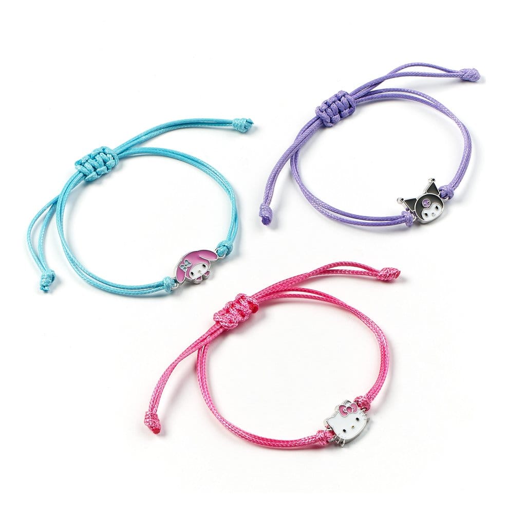 Sanrio pack 3 bracelets Hello Kitty, Kuromi et My Melody
